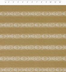Estee Stripe Cotton Fabric - Orche