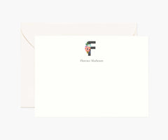 Monogram Personalized Stationery - F
