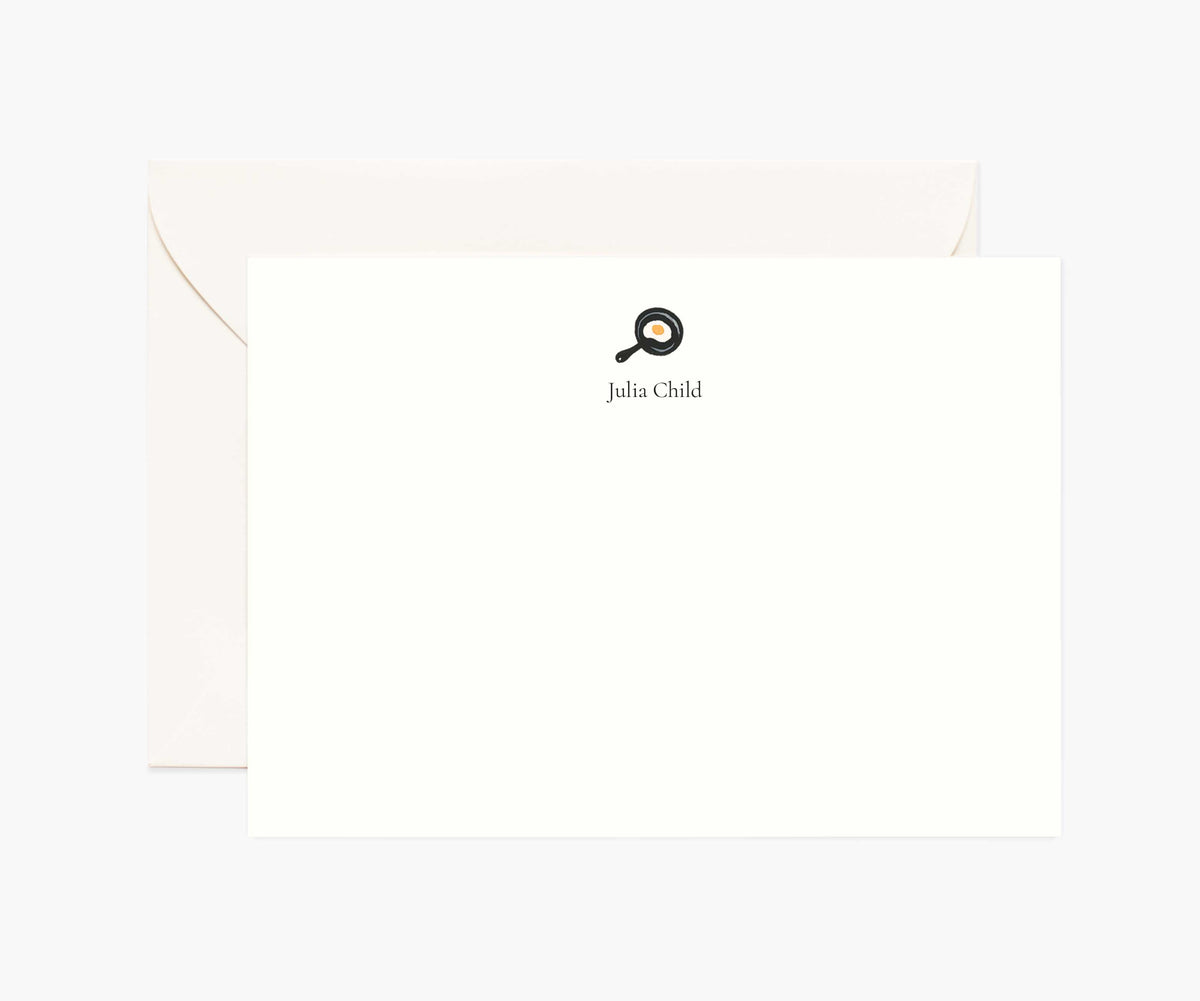 Food & Drink Personalized Stationery  - Frying Pan