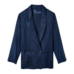 Easy-Going Jacket (Navy Linen)
