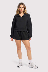 Soft Motion Quarter-Zip | Black