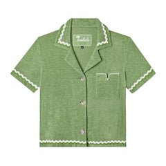 'Rick Rack' Cabana ~ Crop Cut (Green)