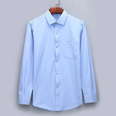 Men's French Cufflinks Dress Shirt Loose Social Long Sleeve Formal Regular Fit French Cuff Luxury Business Formal Tuxedo Shirts