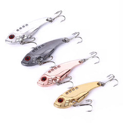 Metal VIB Cicada Fishing Lure – 3D Eyes Hard Bait with Treble Hook, 3g/7g/11g