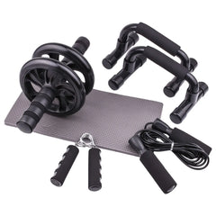 Abdominal Exercise Wheel Roller Exercise Power Roller Wheel Roller Set Mat Manufacturer Yoga Wheel Set