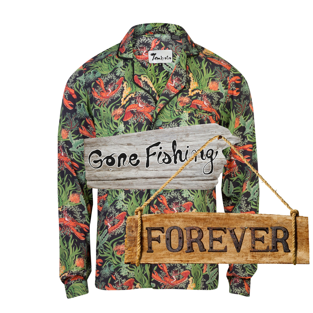 Lobster Rodeo (Midnight Green) (Long  Sleeve)