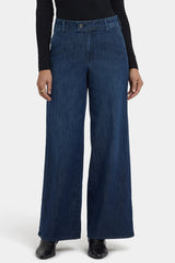 Mona Wide Leg Trouser Jeans - Louvre Sapphire