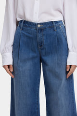 Teresa Wide Leg Ankle Jeans - Romantic Indigo