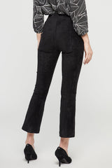 Slim Bootcut Pull-On Pants - Black