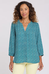 Pintuck Blouse - Darcy Ditsy