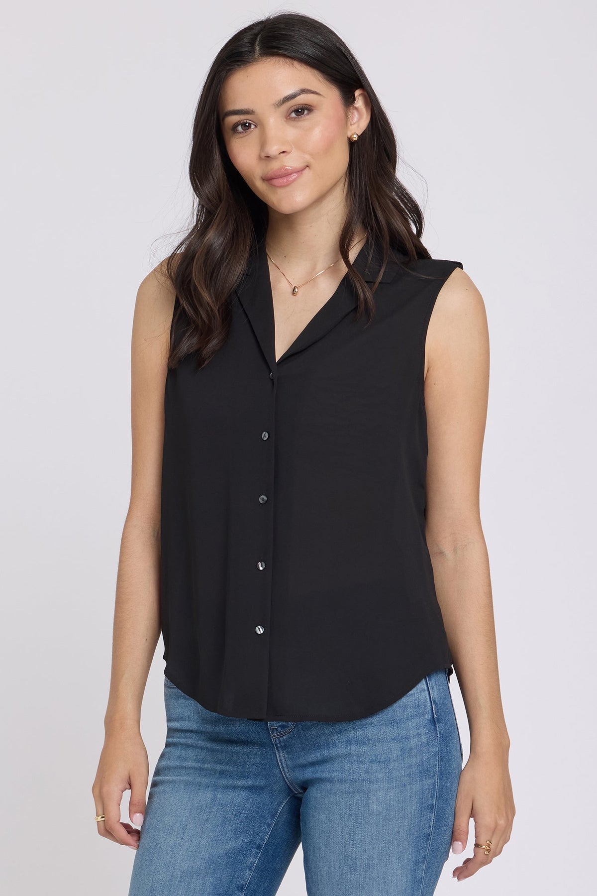 Gabrielle Sleeveless Blouse - Black