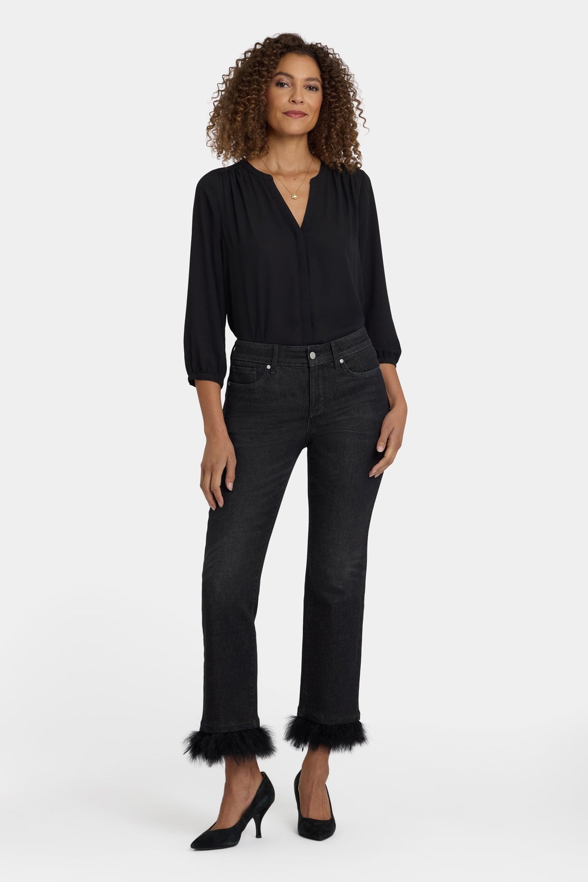 Marilyn Straight Ankle Jeans - French Nightfall