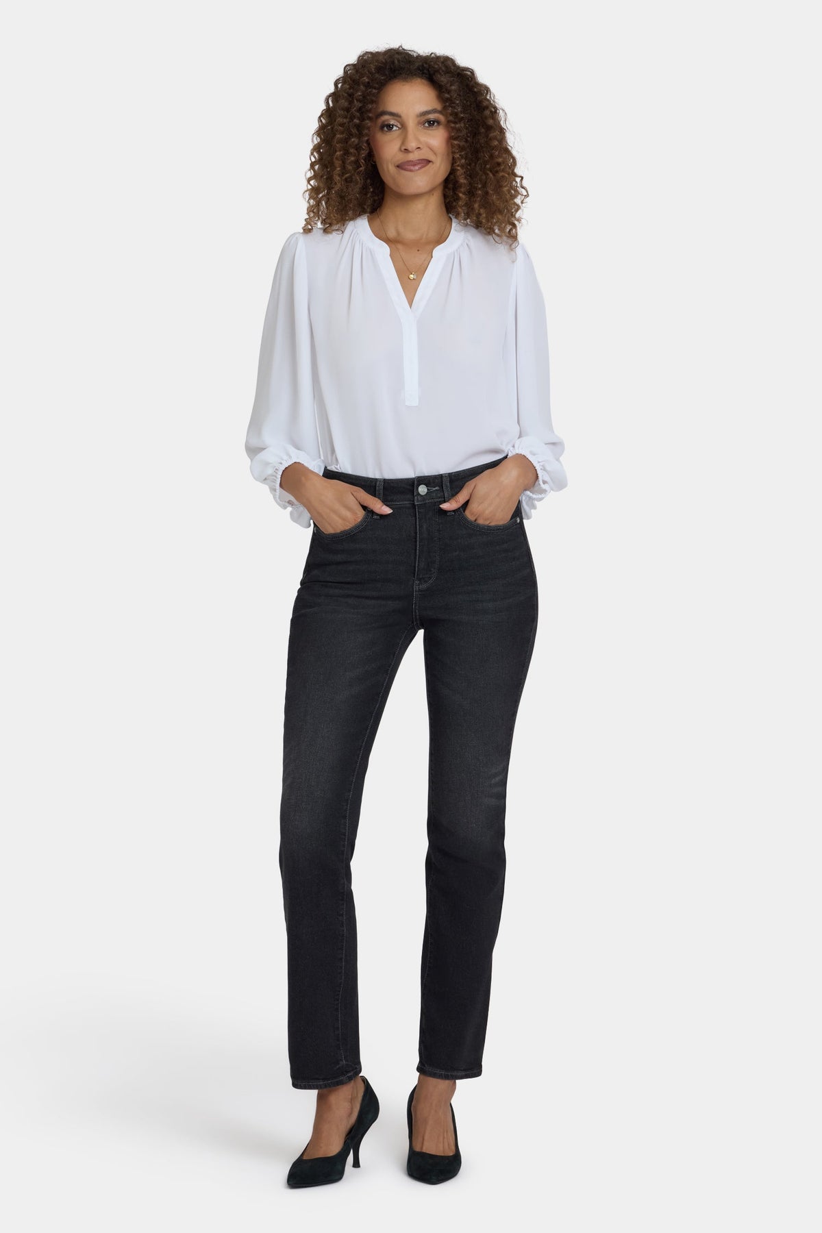 Marilyn Straight Jeans - Paris Lights