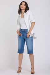 Kristie '80s Bermuda Denim Shorts - Pacifica