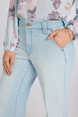 Mia Palazzo Jeans - Sky Valley