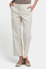 Marilyn Straight Ankle Pants - Ivory
