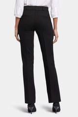Pull-On Flared Trouser Pants In Petite - Black