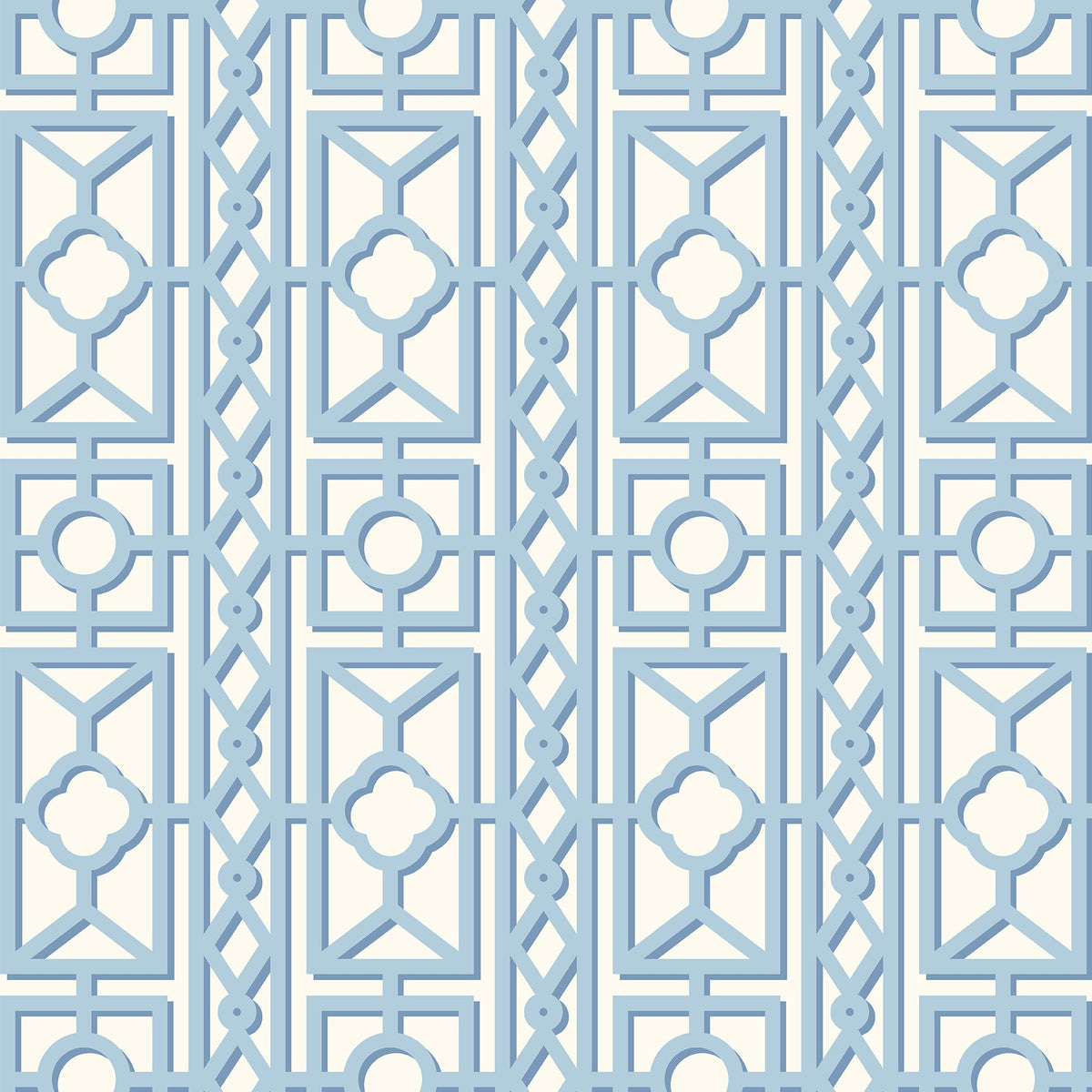 Blue Pavilion Wallpaper