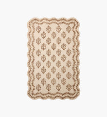 Lisette Wool Hooked Rug - Ivory & Natural