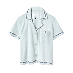 Customizable 'Rick Rack' Cabana ~ Crop Cut (Sky Blue)