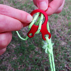 5pcs Fast Binding Tent Adjustment Buckle Camping Anti Slip Explore Outdoor Climb Rope Survival Equipment 3hole Snail Shape Parts