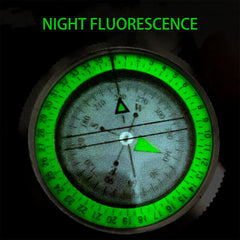 Phosphorescent Lensatic Compass – High-Precision Navigation for Hiking, Camping & Survival