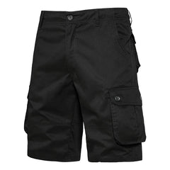 Men's Multi-Pocket Cotton Cargo Shorts – Loose Fit Outdoor & Beach Shorts