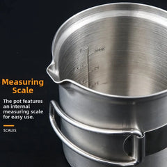 Portable Stainless Steel Wood Burning Camp Stove Set with 304 Cookware Pot for Outdoor Camping New