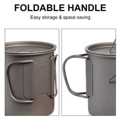 Titanium Camping Cup with Lid – Lightweight Outdoor Mug for Coffee, Tea & Cooking