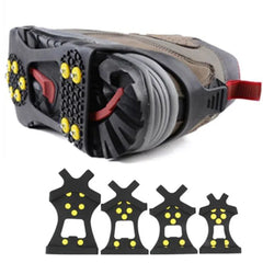 10 Teeth Climbing Crampons Anti-Slip Winter Ice Claws Unisex Mountaineering Cleats Walking Hiking Accessories