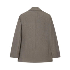 KONDALA 2026 Spring Summer Office Lady Solid Suits Fashion Elegant Double Breasted Tops For Women Chic Zip Up Wide Leg Pants