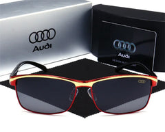 Audi UV400 Polarized Rectangle Sunglasses Glasses for Men Women Driving Motorcycle Outdoor Cycling Glasses AntiGlare Lens 551