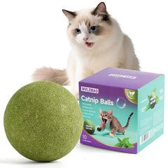 10cm Super Large Catnip Ball Lickable Natural Catnip Toys Self-Hi Relieving Stuffy For Cat Kitten Indoor Outdoor Playing Cat Toy