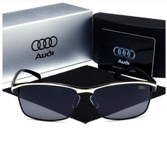 Audi UV400 Polarized Rectangle Sunglasses Glasses for Men Women Driving Motorcycle Outdoor Cycling Glasses AntiGlare Lens 551