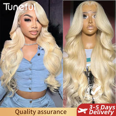 6 x 13 Blonde Lace Front Wig Human Hair | HD Transparent 13x6 Body Wave Wig