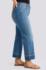Bailey Relaxed Straight Ankle Jeans In Plus Size - Sun Soak