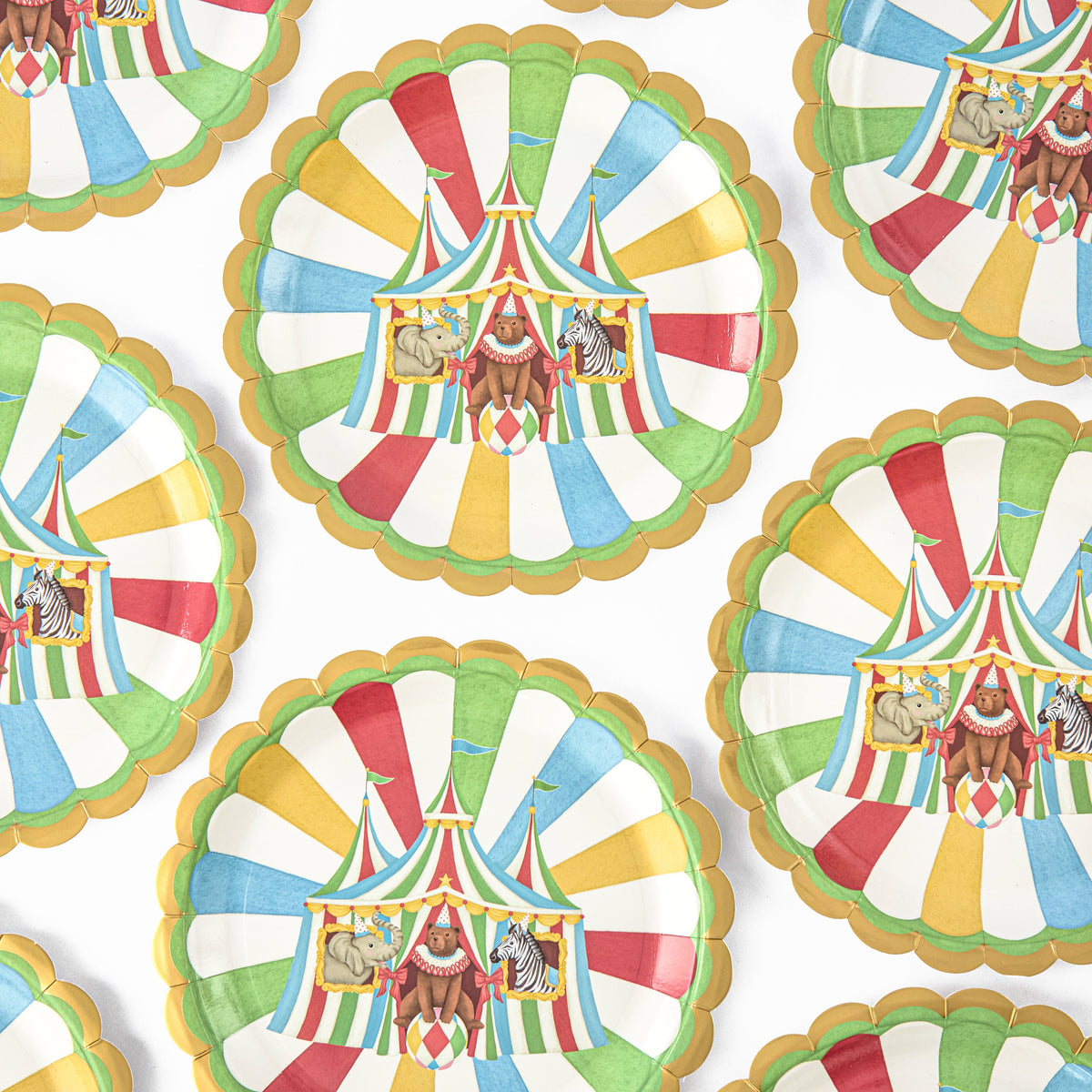 Circus Dinner Paper Plates (Set of 8)