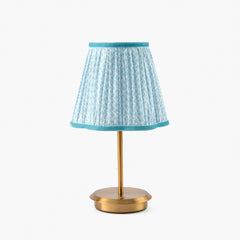 Soft Blue Lotus Lampshade (18cm)