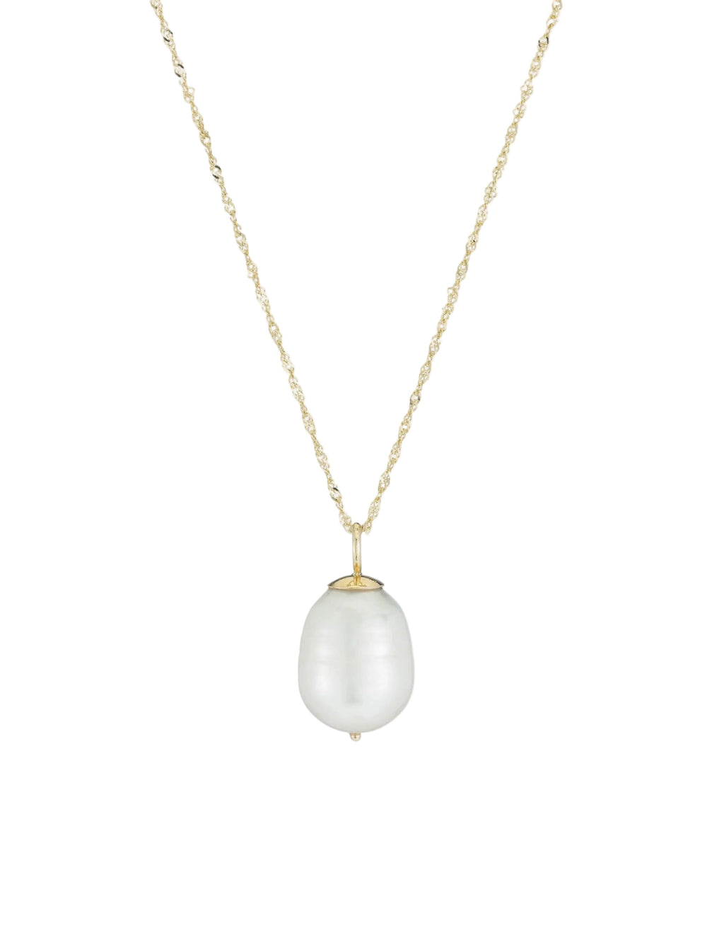 Baroque Pearl Drop Necklace