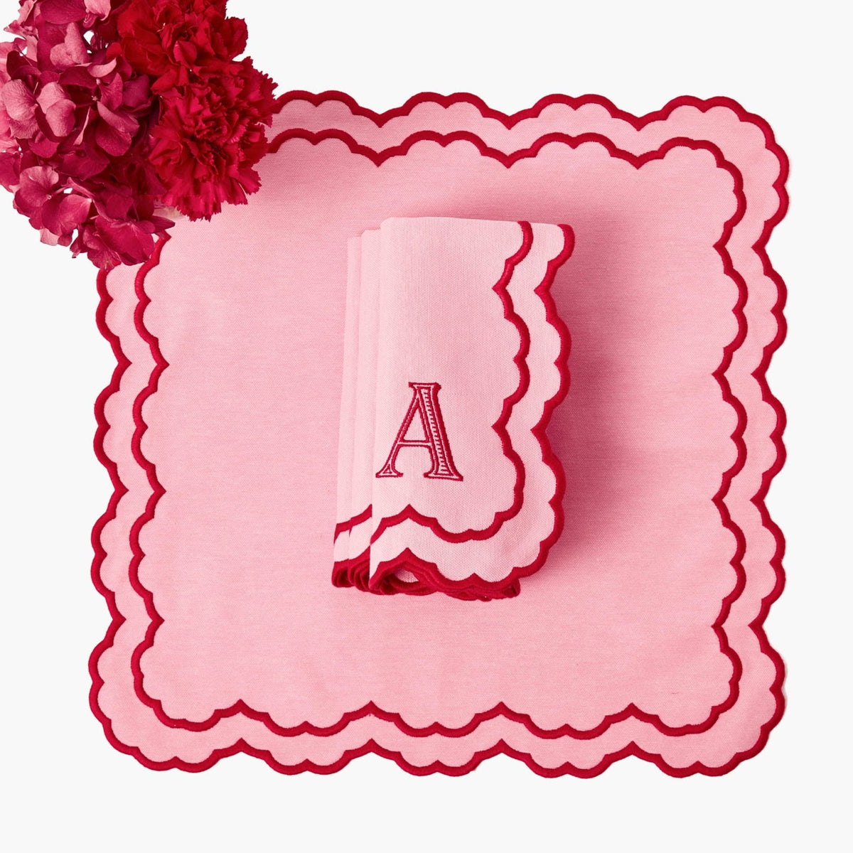 Pink Carolina Napkins (Set of 4)