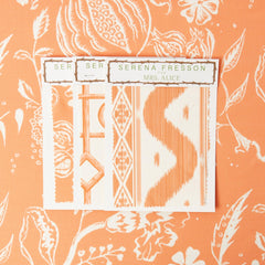 Soft Coral Chelsea Square Fabric