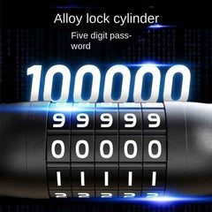 5-Digit Combination Bike Chain Lock | Heavy-Duty, Keyless & Rust-Resistant