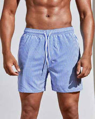 Men's 3D Striped Print Shorts – Casual Summer Sports Shorts