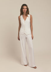 THE JONES LINEN WIDE LEG PANT