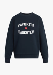 THE FAVORITE DAUGHTER HEART LOGO SWEATSHIRT