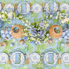 Blue & Green Lily Placemats & Napkins (Set of 4)
