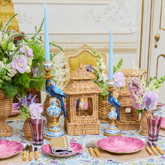 Mini Rattan Pagoda Lanterns (Pair)