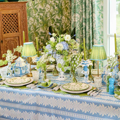 Green & Blue Lotus Lampshade (18cm)