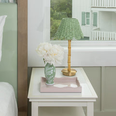 Pink Small Wave Lacquer Tray