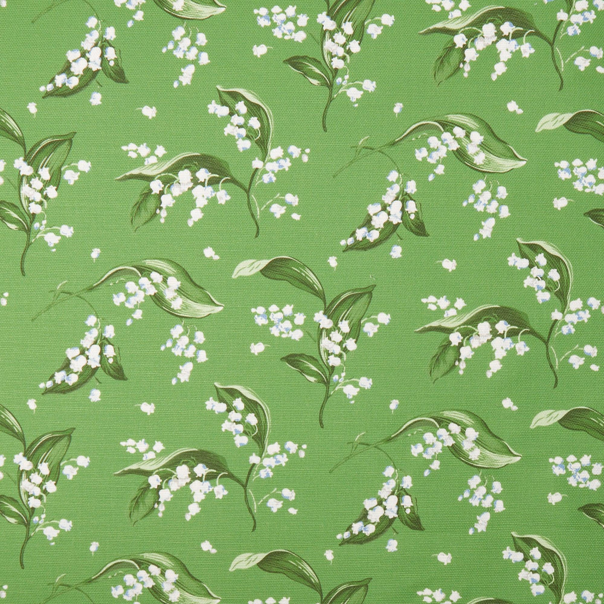 Green Lily of the Valley Fabric